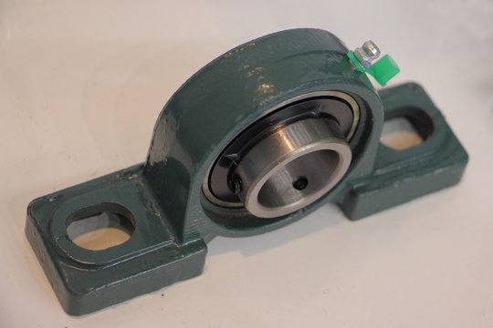Intermediate support bearing of the cardan shaft of the car close up, vehicle transmission parts