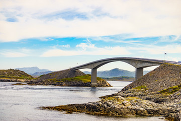 Naklejka premium The Atlantic Road in Norway