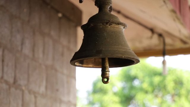 Swinging Temple Bell
Location- Narahari Parvatha Temple, DK KA India
