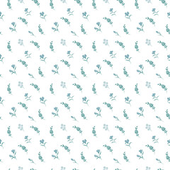 Fashionable pattern in small flowers. Floral seamless background for textiles, fabrics, covers, wallpapers, print, gift wrapping and scrapbooking. Raster copy.