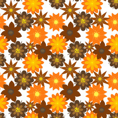 Fashionable pattern in small flowers. Floral seamless background for textiles, fabrics, covers, wallpapers, print, gift wrapping and scrapbooking. Raster copy.