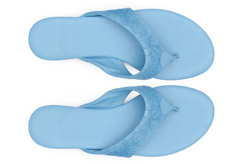 Boots isolated on white background. Top view.