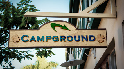 Street Sign to Campground