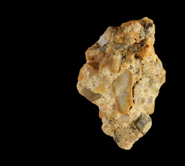 Conglomerate stone  with clipping path