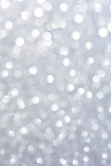 White Winter Holiday Lights Background