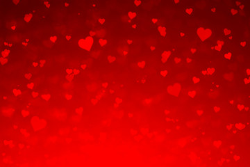 Abstract Red Hearts Valentines Day Background