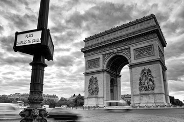 Arc de triomphe monument in Paris