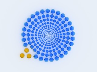 Conceptual image of geometric block
