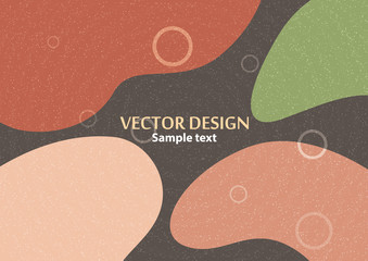 Creative abstract concept, colored shapes. Futuristic poster design with place for text or message. Colorful geometric background for use as web design, banners, posters, advertising.