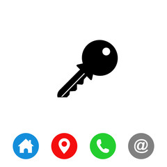 Key icon vector, key sign vector