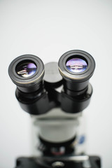 microscope isolated on white background