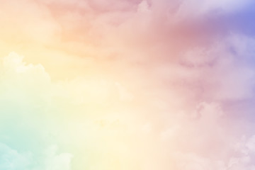 Plakat cloud background with a pastel colour