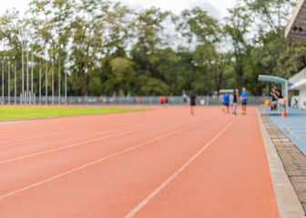 blur background of sport track