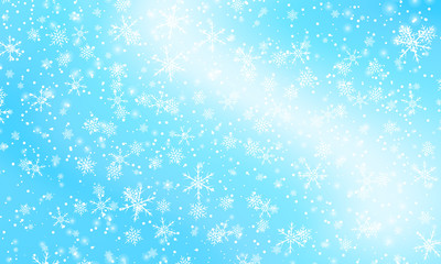 Falling snow background. Vector illustration