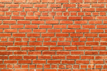 Brown brick wall. Brick textura, background.