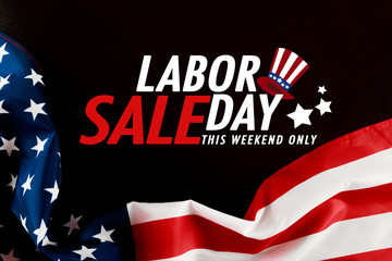 Happy Labor day banner, american patriotic background - Image - Powered by Adobe