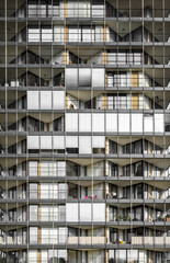Balcones en edificio moderno