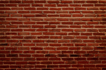 Obraz premium black and red grunge brick wall texture background with old dirty and vintage style pattern