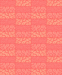 Salt room seamless pattern. Vector Halotherapy surface design texture salt brick wall background.