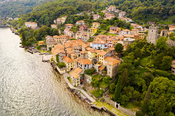 Lago di Como (IT) - Santa Maria Rezzonico - vista aerea 