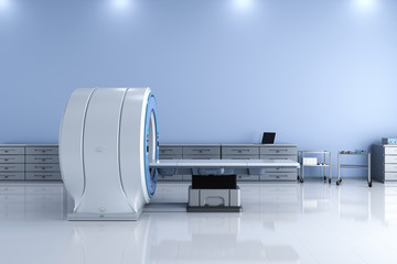 Naklejka premium mri scan machine in room