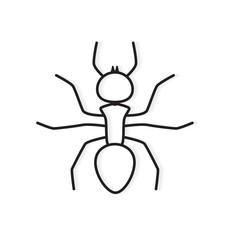 black ant icon- vector illustration