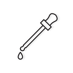 black pipette icon- vector illustration