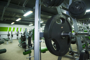 Obraz na płótnie Canvas Weights in a Gym