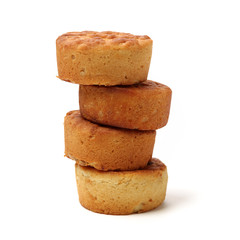 Mid-Autumn Festival moon cake on white background