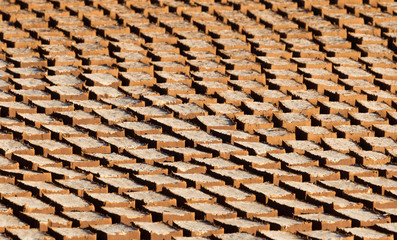 Mud bricks factory in Madagascar