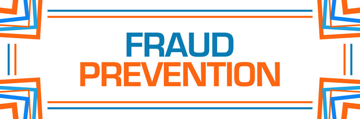 Fraud Prevention Blue Orange Random Borders Horizontal 