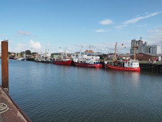 Fototapeta na wymiar Hafenort Büsum – Museumshafen Büsum