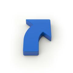 Simple Blue 3r Arrow