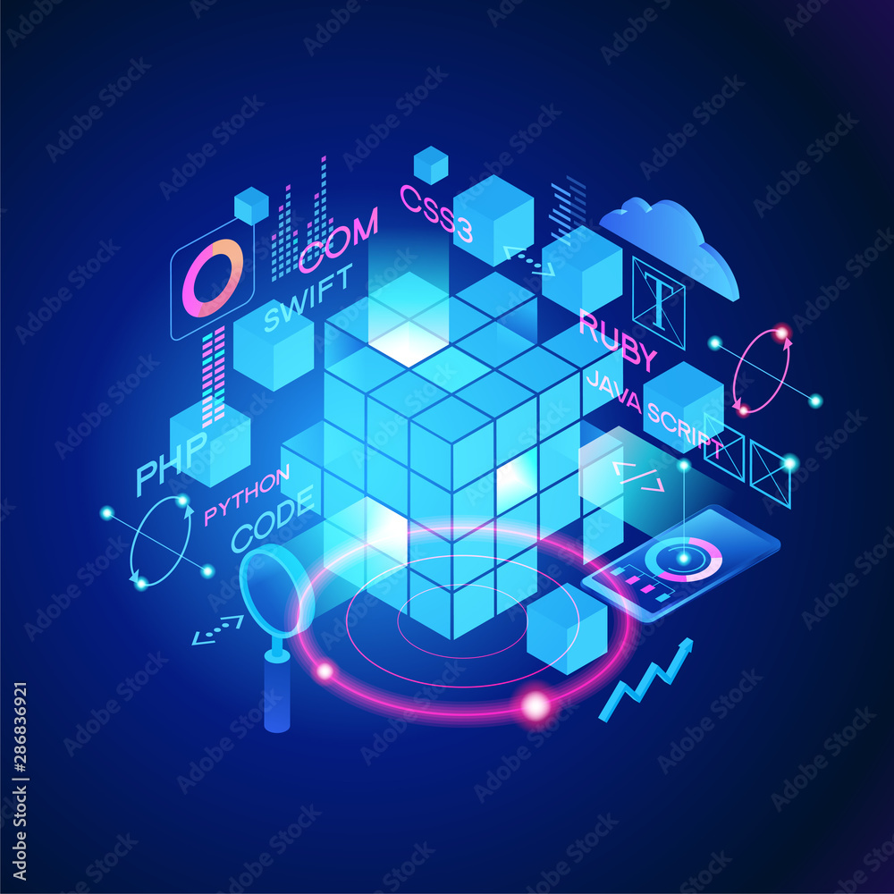 Wall mural programming web banner
