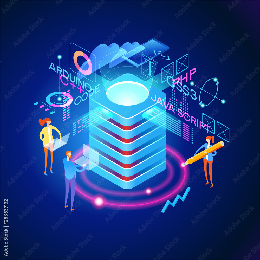 Wall mural programming web banner