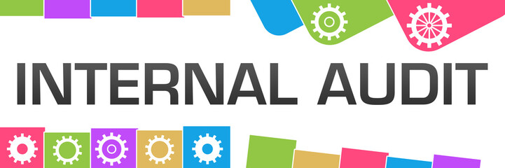 Internal Audit Colorful Random Shapes Gears 