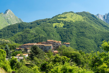 Fototapeta na wymiar Panoramic view of Ugliancaldo, Tuscany