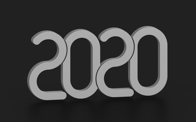2020 new year with round number intersect each other
