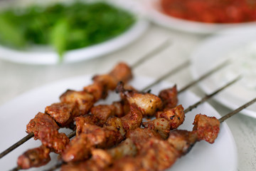 turkish food shish kebab 