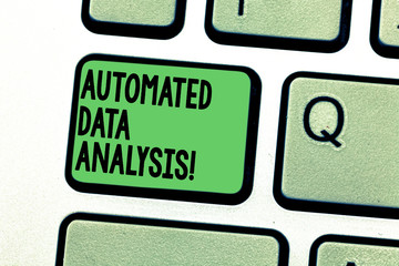 Conceptual hand writing showing Automated Data Analysis. Business photo text Asking someone if got...