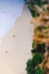 A different view when I see a nice moment on Kelingking beach, Nusa Penida, Bali.