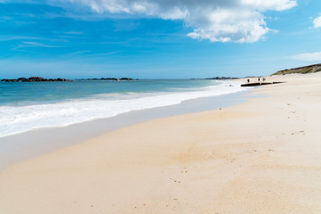 Beach in the coast of Kerlouan, Brittany