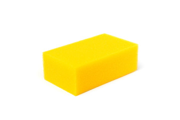 Shower sponge isolated on white background.