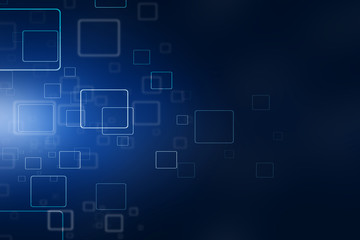 2d illustration Abstract futuristic electronic circuit technology background