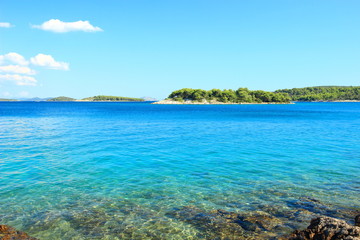 Island Murter, turquoise blue sea, Croatia