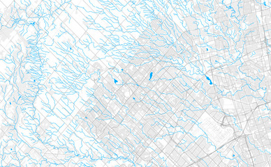 Rich detailed vector map of Brampton, Ontario, Canada