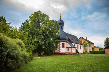 Fototapeta na wymiar St. George Church near Altenkunstadt