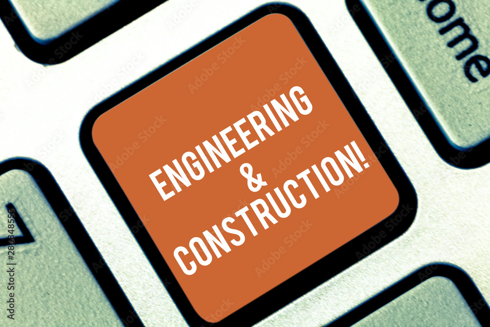 Poster conceptual hand writing showing engineering and construction. business photo text applying technical