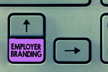 Handwriting text Employer Branding. Concept meaning Process of promoting a company Building...