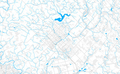 Rich detailed vector map of Guelph, Ontario, Canada